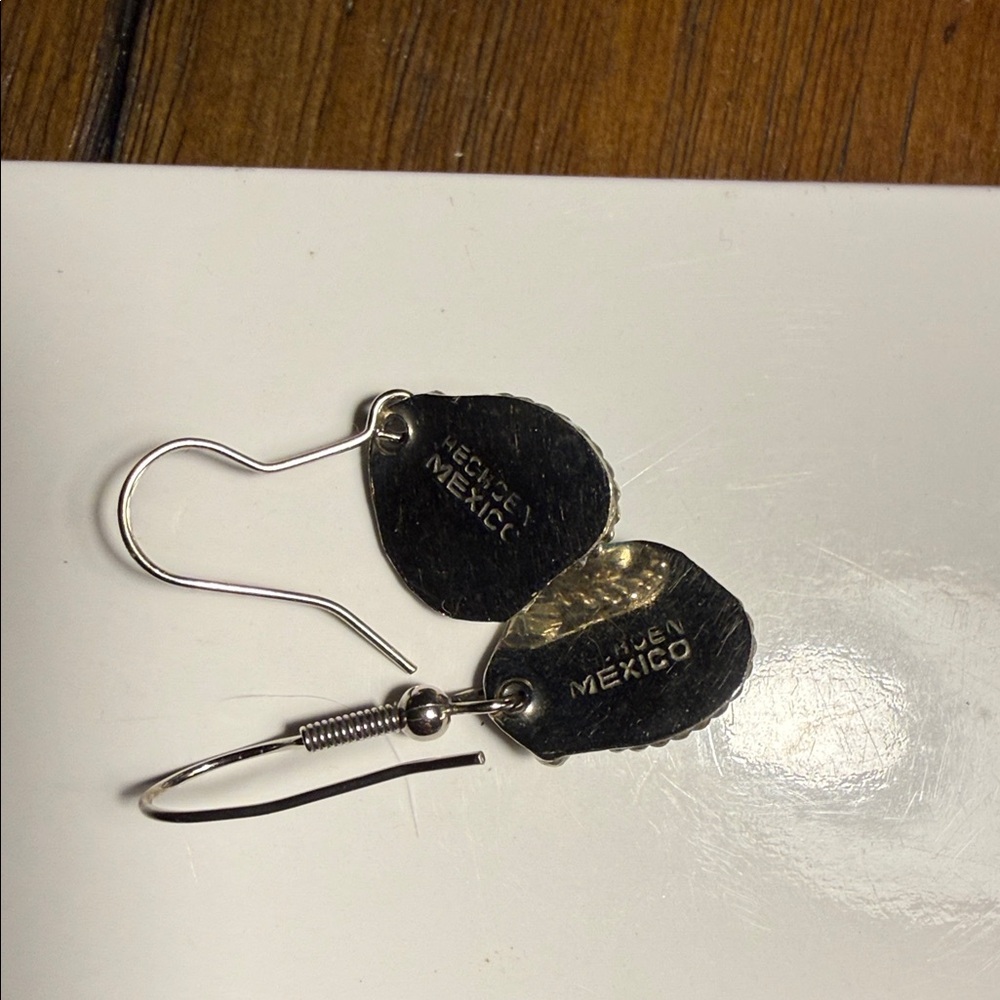 Silver and Turquoise Earrings - Picture 4 of 4